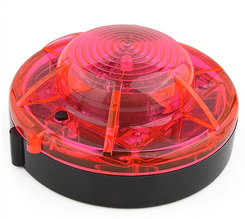 1.2W 90Lumens 635~700nm Magnetic Car Light LED Warning Light Red